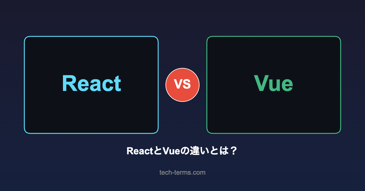 ReactとVueの違いとは？
